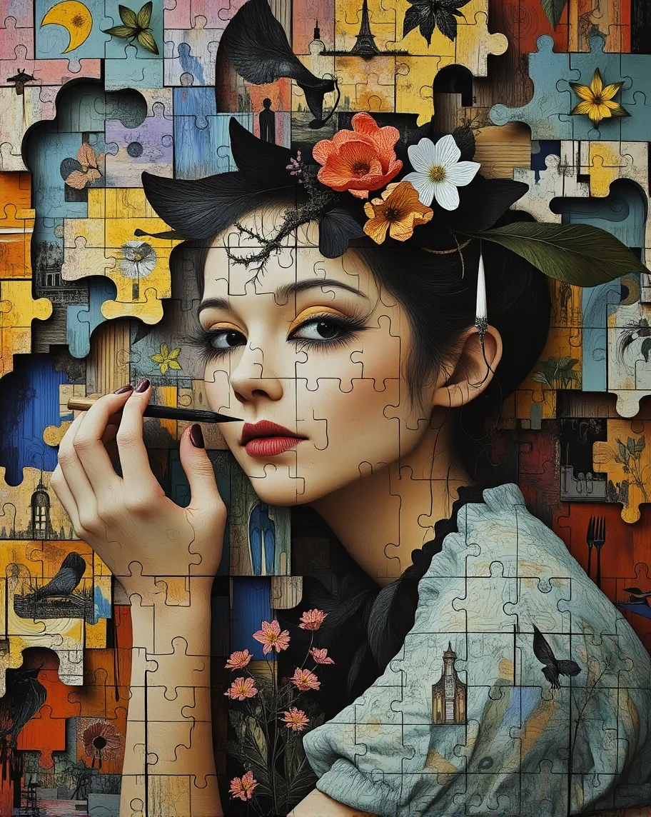 PHOTOREALISTIC a painting a woman - Free AI Photo Generator - starryai