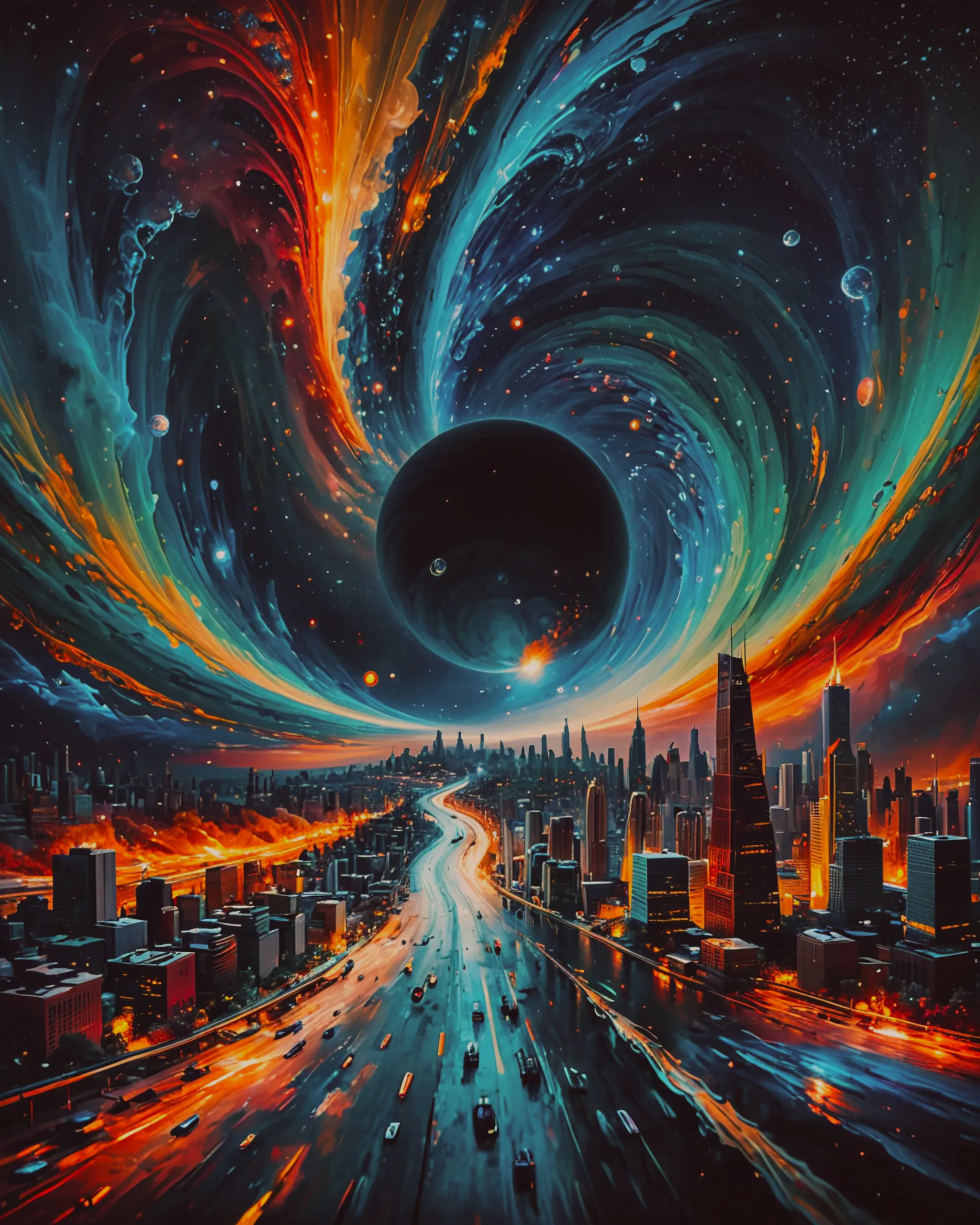 imaginative artistic concept city - Free AI Photo Generator - starryai
