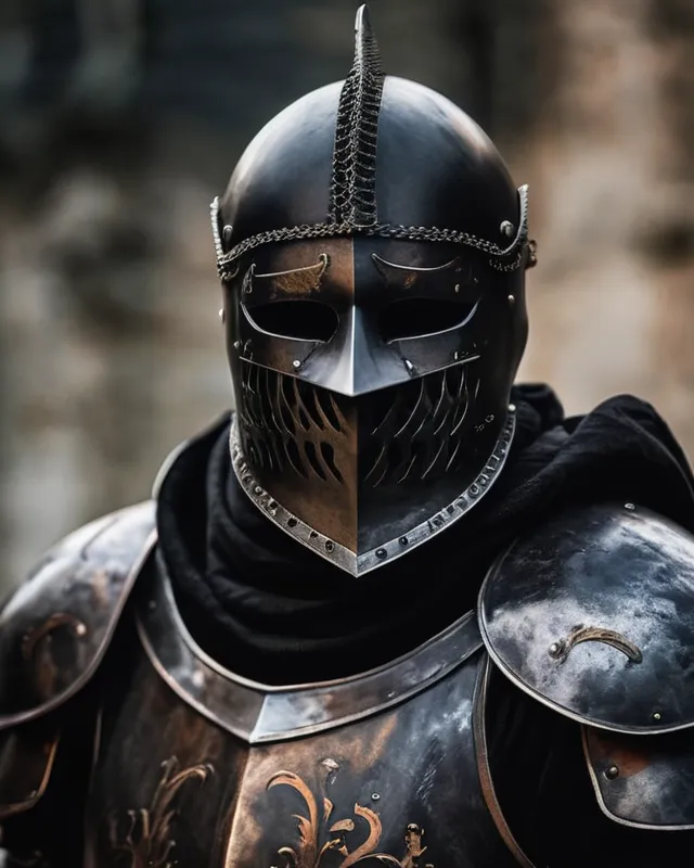 knight dark mask - Free AI Photo Generator - starryai