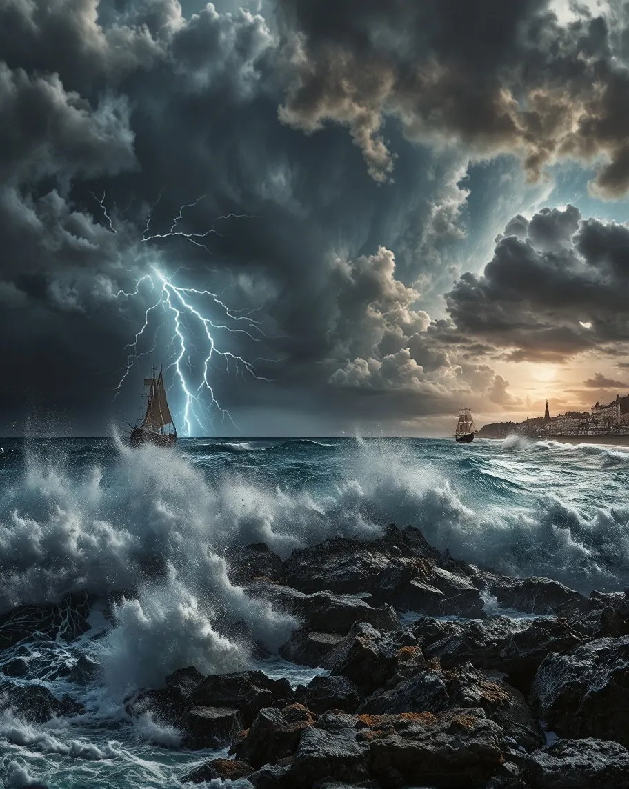 Create a breathtaking scene storm - Free AI Photo Generator - starryai