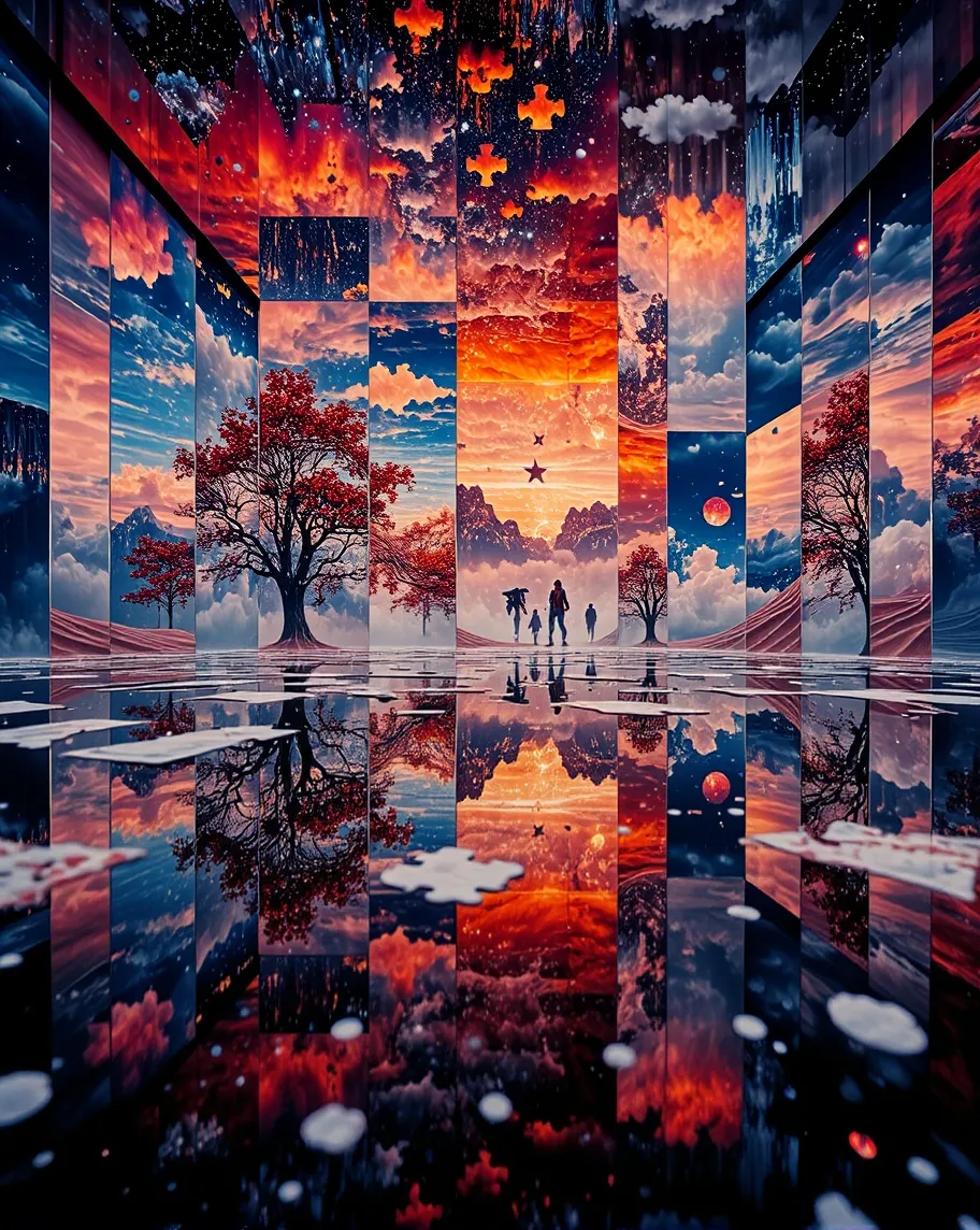 A fascinating surreal display A - Free AI Photo Generator - starryai