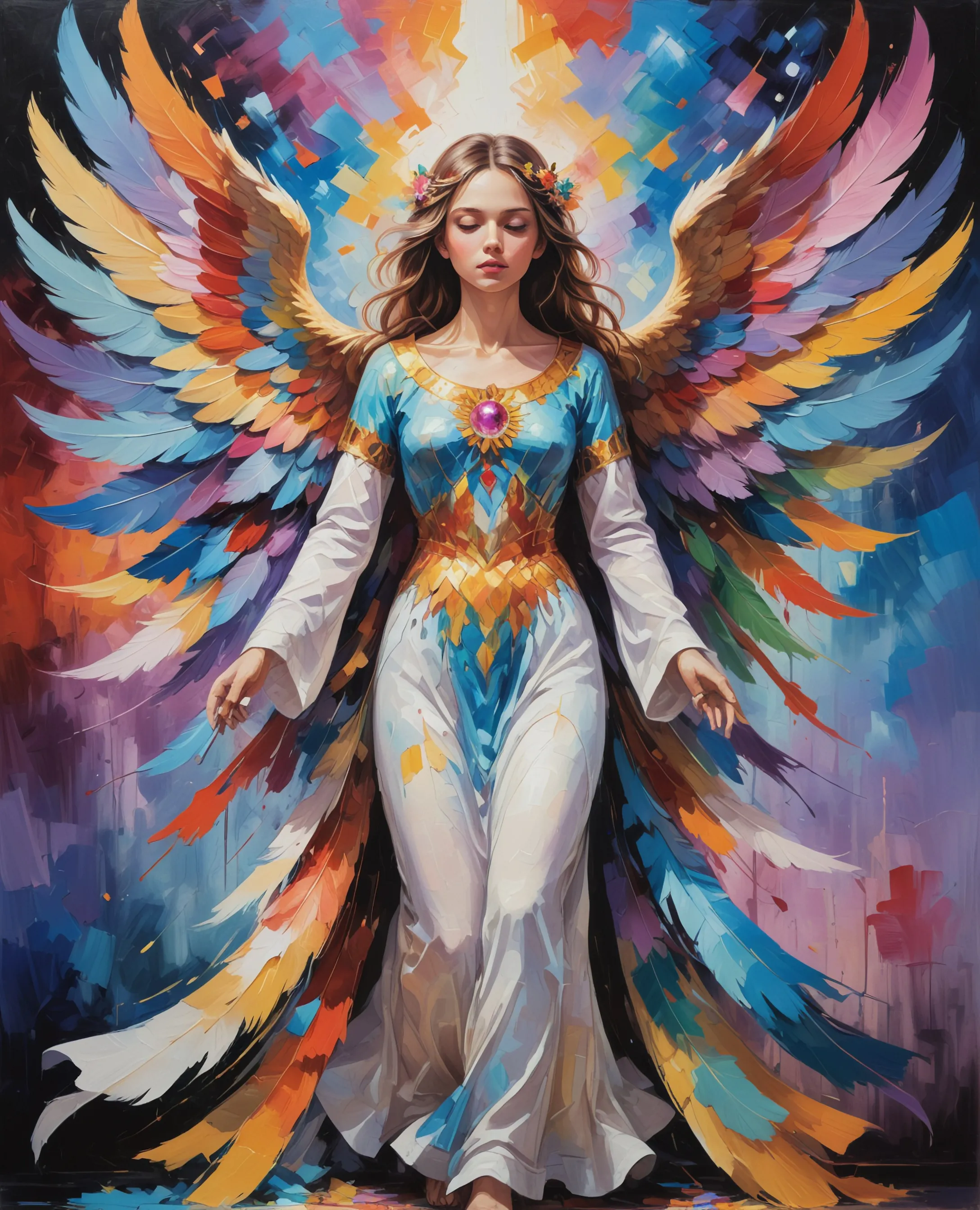 A painting brush painting away - Free AI Photo Generator - starryai