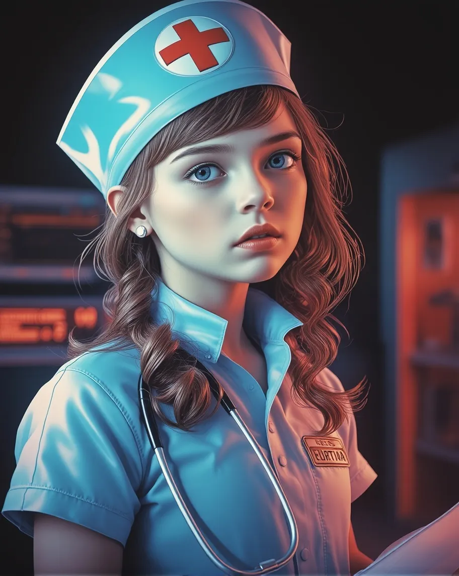 Digital illustration a young girl - Free AI Photo Generator - starryai
