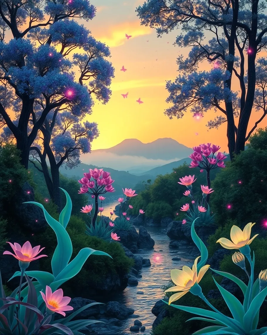 A breathtaking surreal nature a - Free AI Photo Generator - starryai