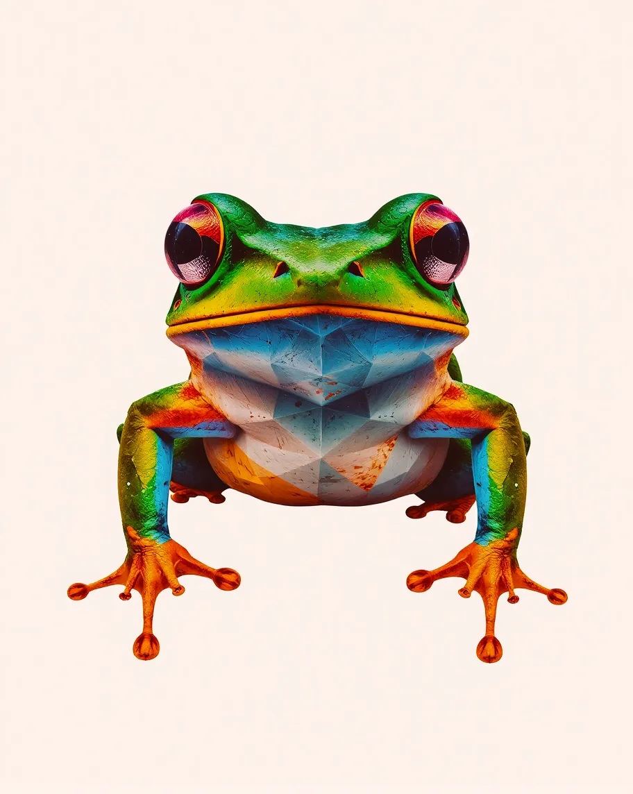 Geometrical shapes create image - Free AI Photo Generator - starryai