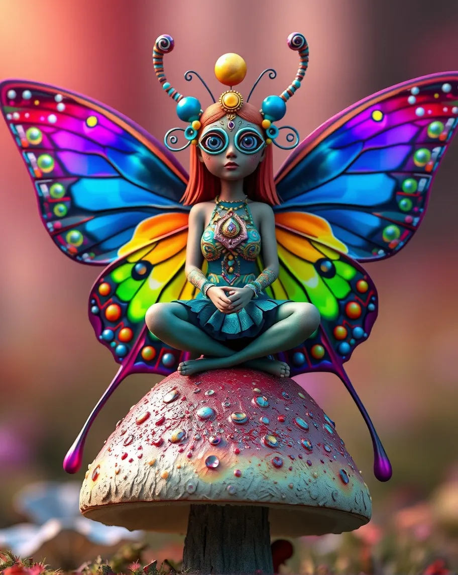 a person dressed as a colorful on - Free AI Photo Generator - starryai