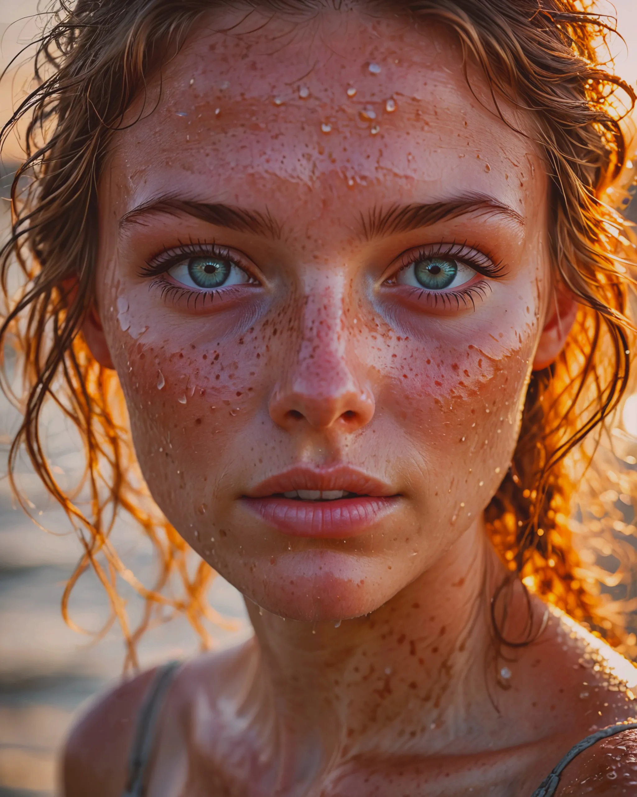 image portrays a close-up a young - Free AI Photo Generator - starryai