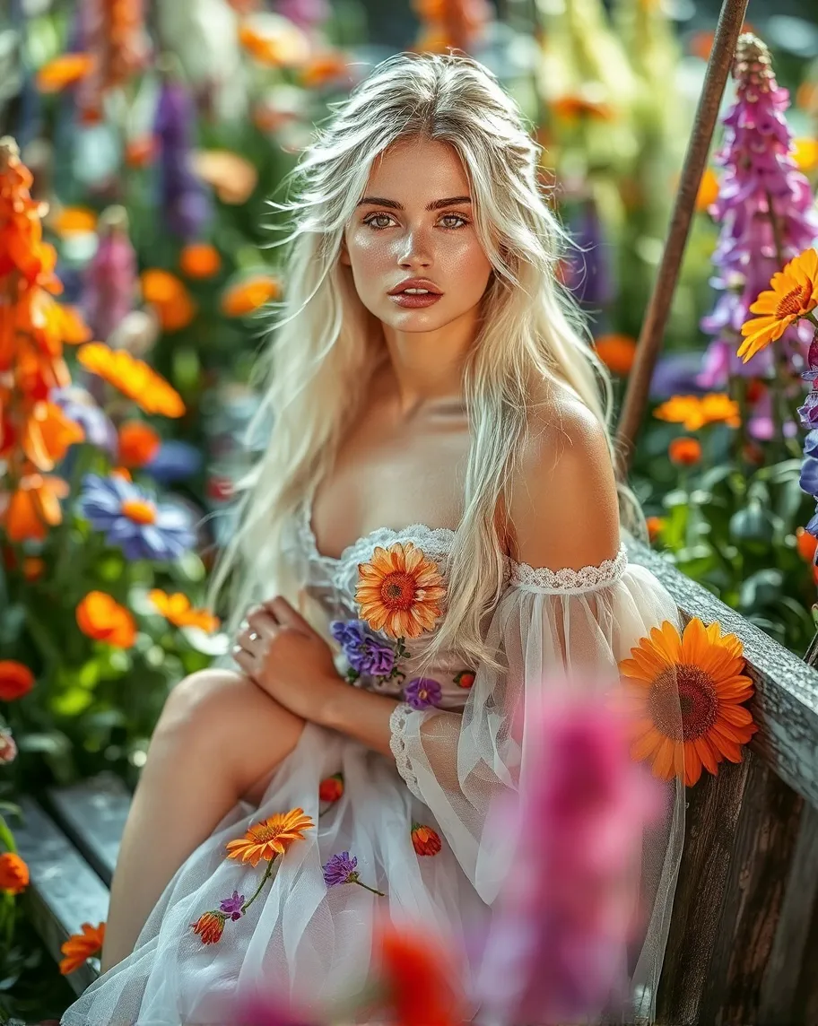 A close up portrait a beautiful - Free AI Photo Generator - starryai