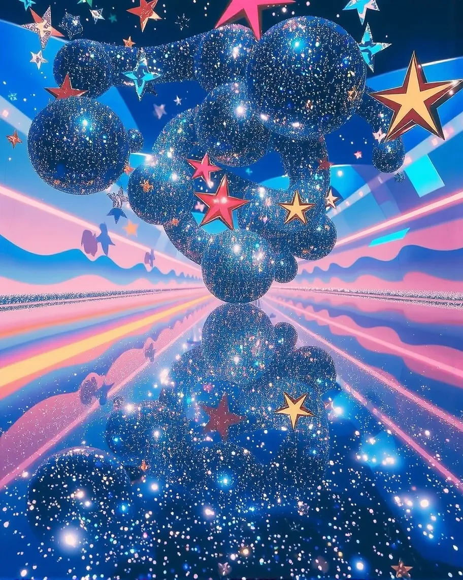A psychedelic pathway colors yet - Free AI Photo Generator - starryai