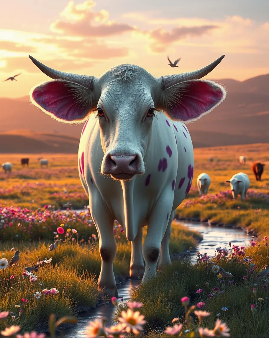 The Enchanted Bovine: A Fusion of Whimsy and Wonder