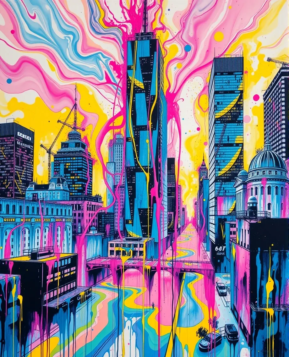 Experience surreal beauty a city! - Free AI Photo Generator - starryai