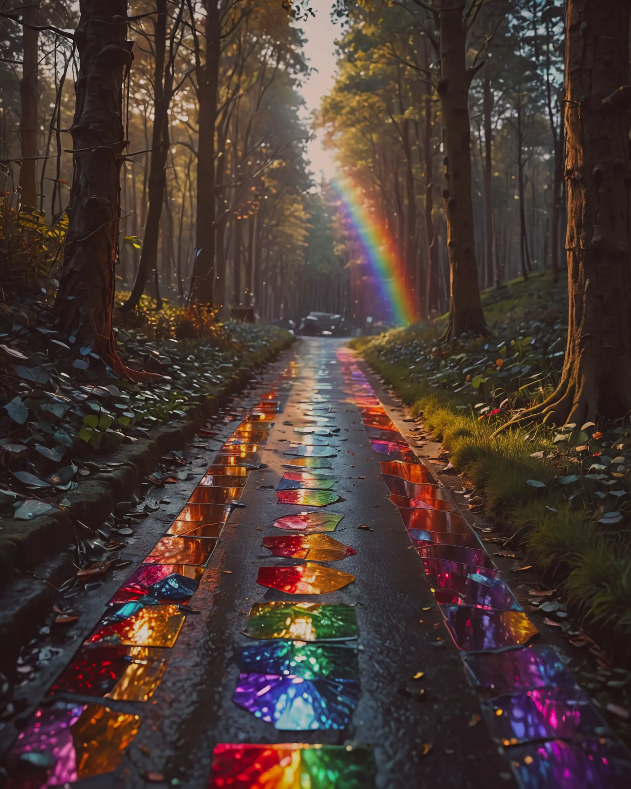 a prism prismatic rainbow colours - Free AI Photo Generator - starryai