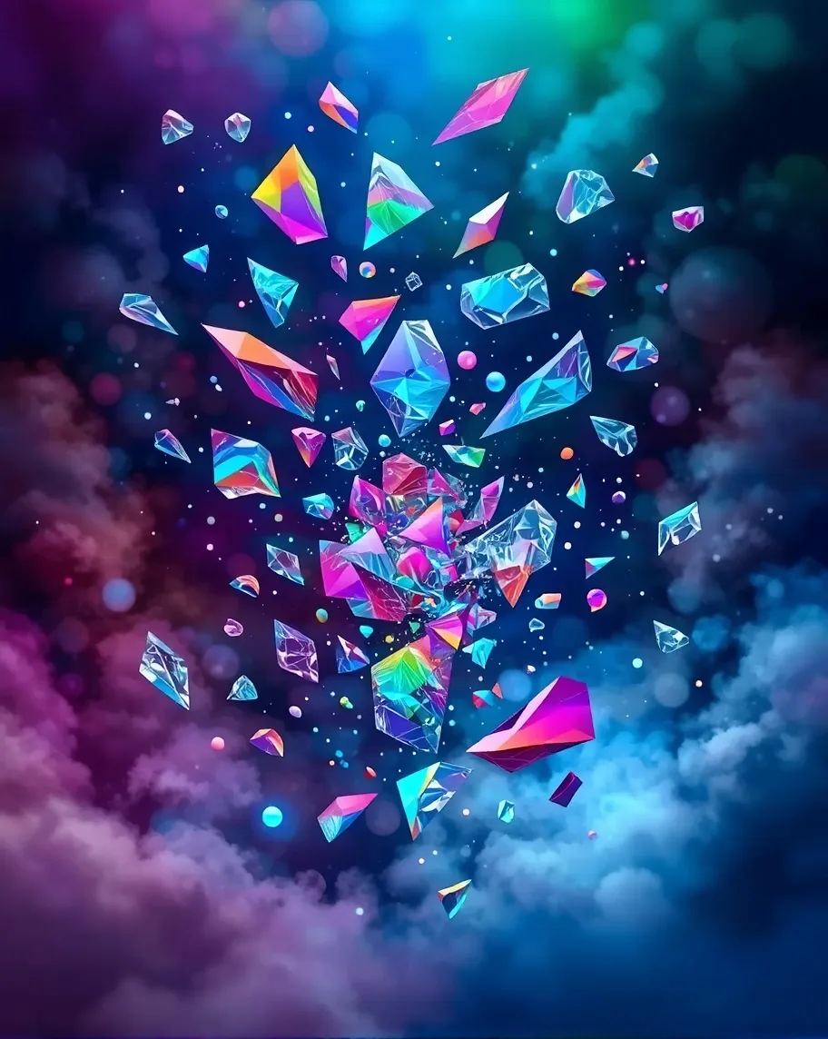 Rainbow Prism Shards - Free AI Photo Generator - starryai