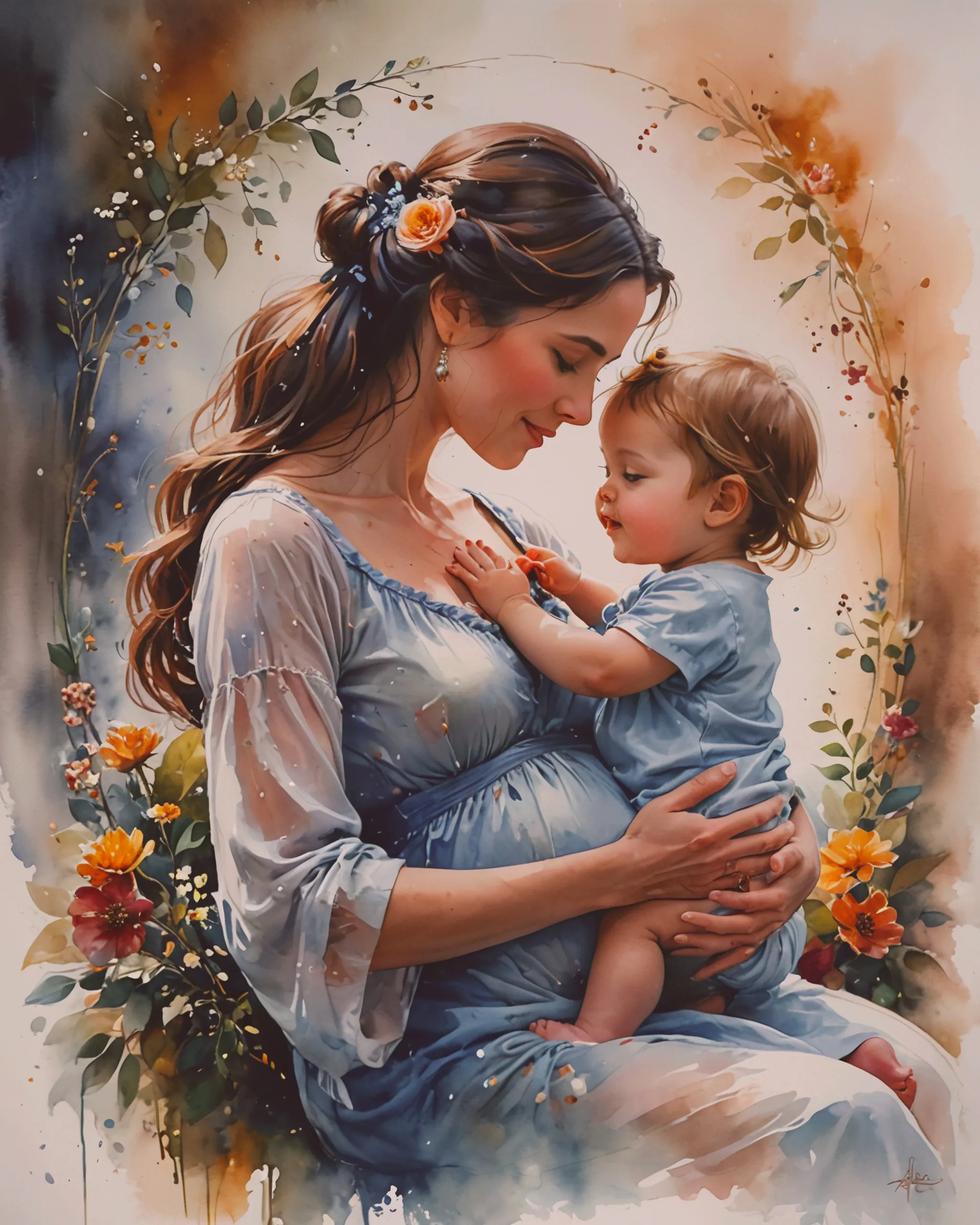 A mother's love - Free AI Photo Generator - starryai