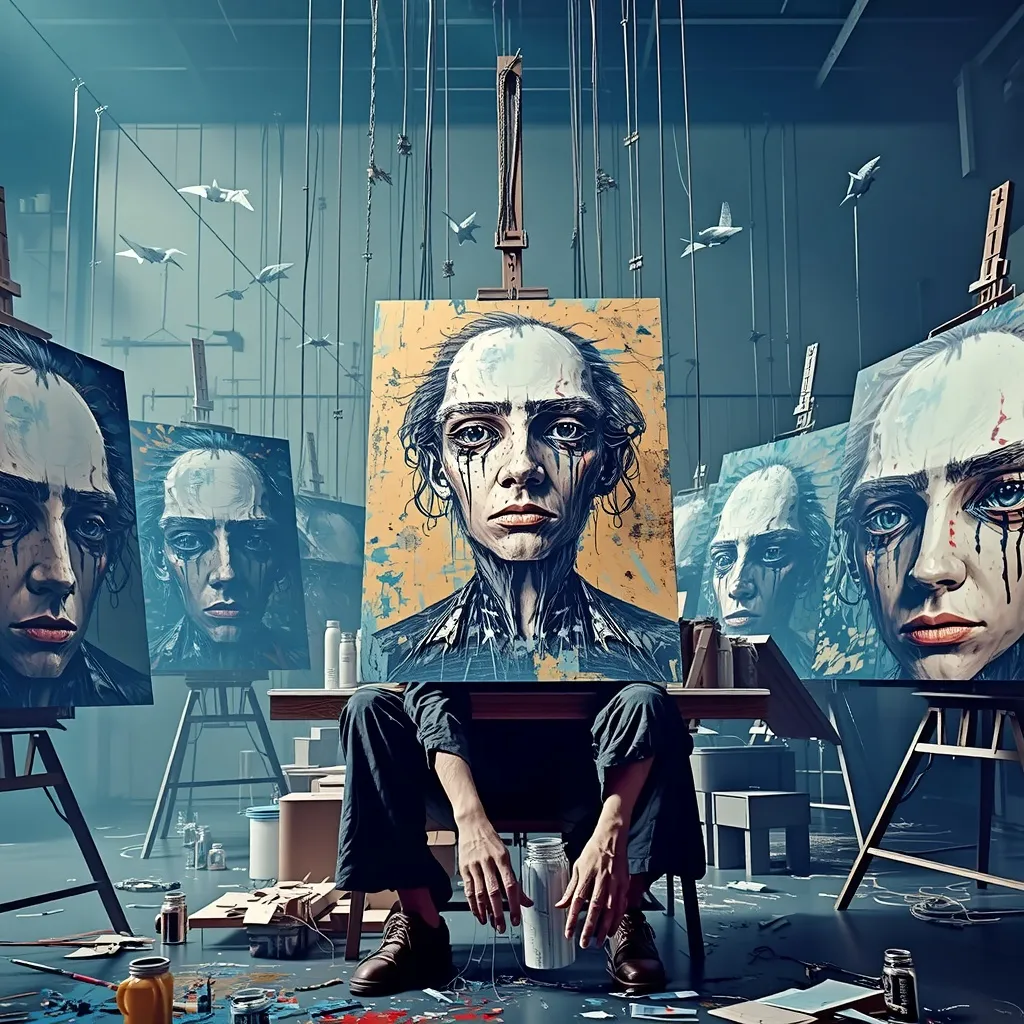 A surreal painting artist same - Free AI Photo Generator - starryai