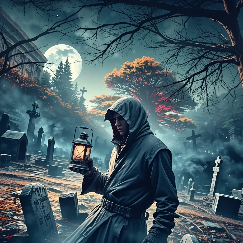 A mysterious figure walking a fog - Free AI Photo Generator - starryai