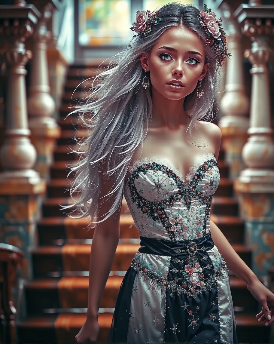 A detailed portrait a beautiful - Free AI Photo Generator - starryai