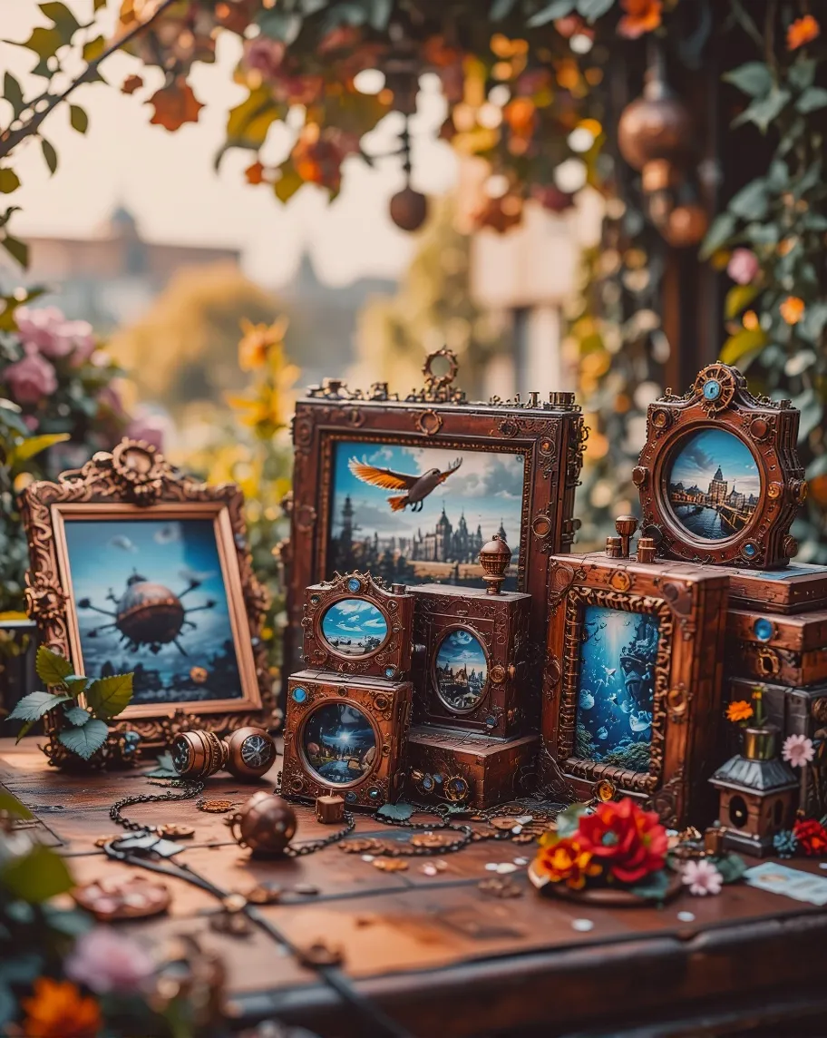 A whimsical scene where several - Free AI Photo Generator - starryai