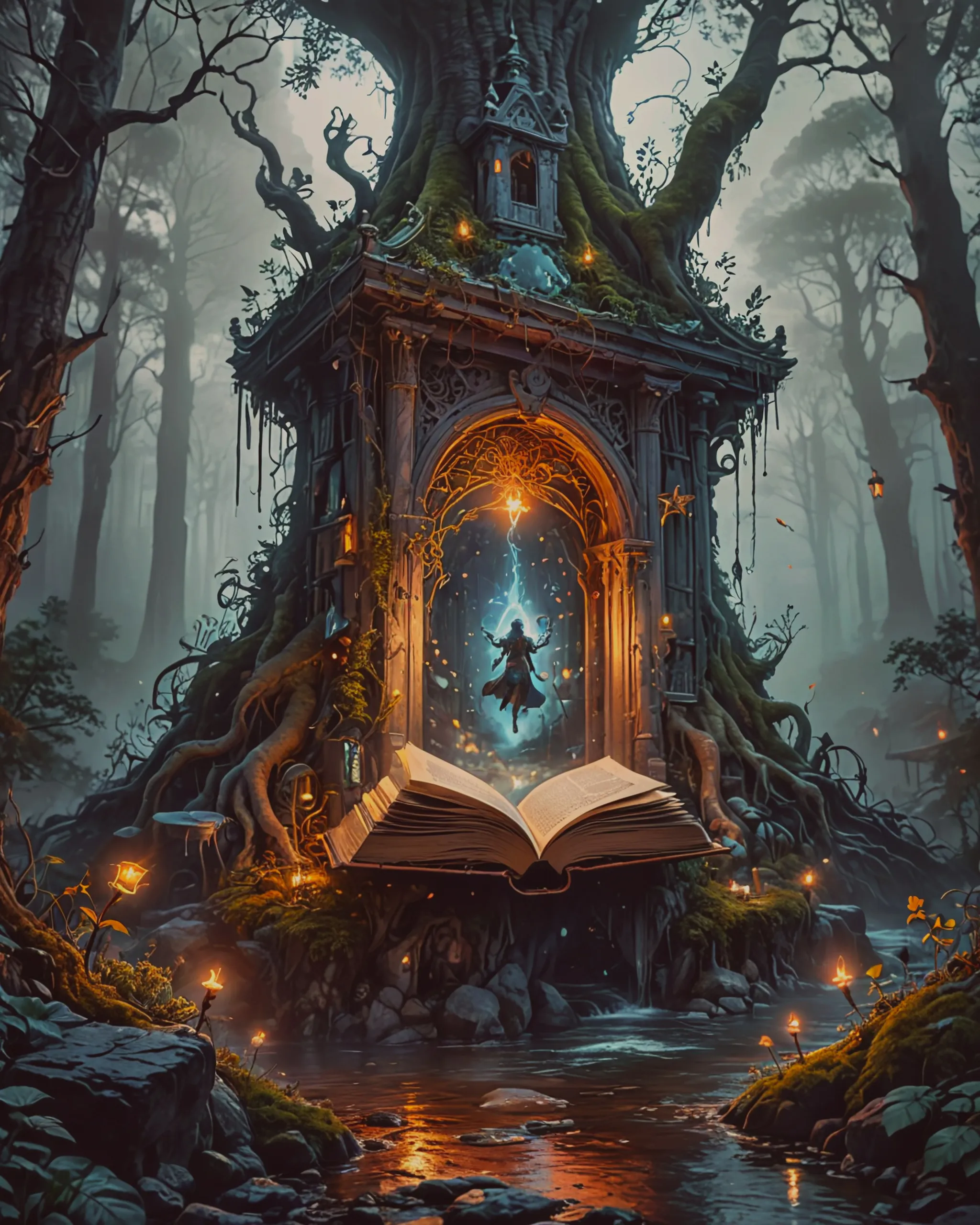 A beautiful fantasy story book 📖 - Free AI Photo Generator - starryai