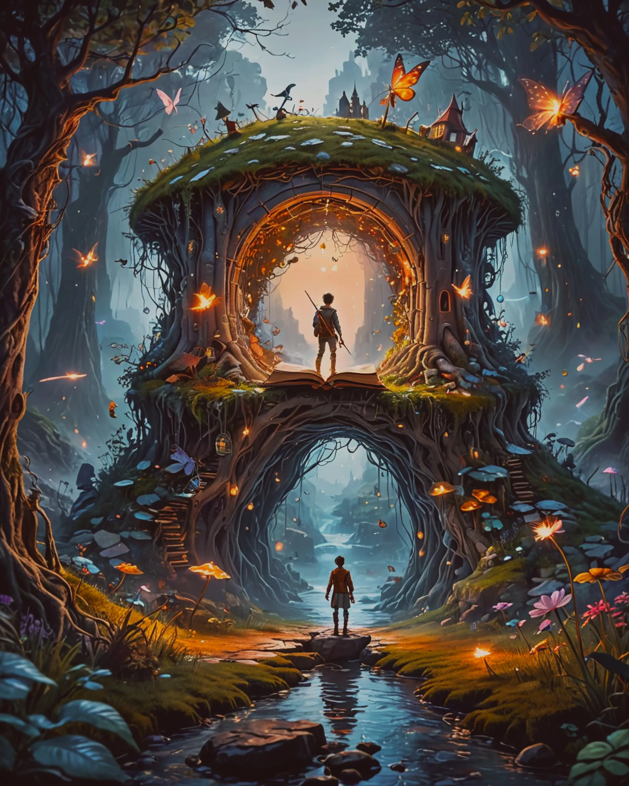 A beautiful fantasy story book 📖 - Free AI Photo Generator - starryai