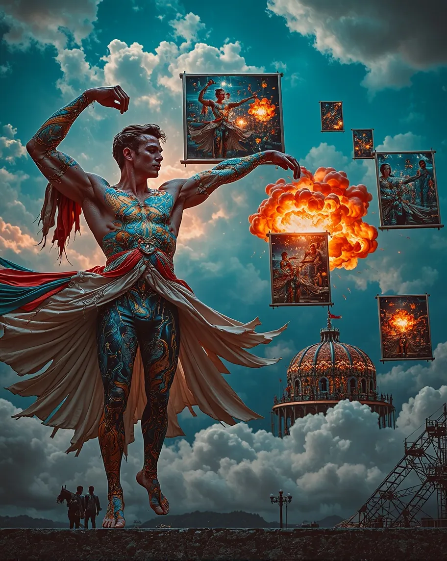 A surreal festival where every - Free AI Photo Generator - starryai