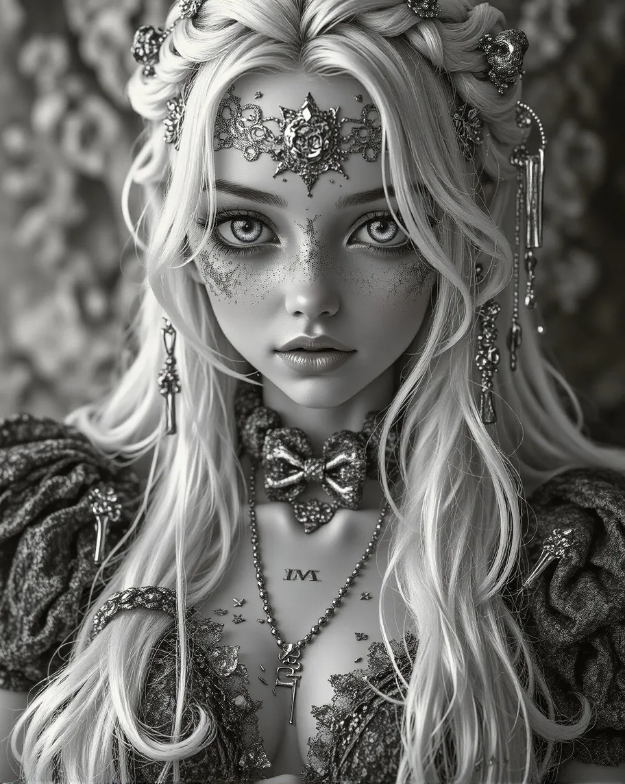 A gorgeously detailed portrait - Free AI Photo Generator - starryai