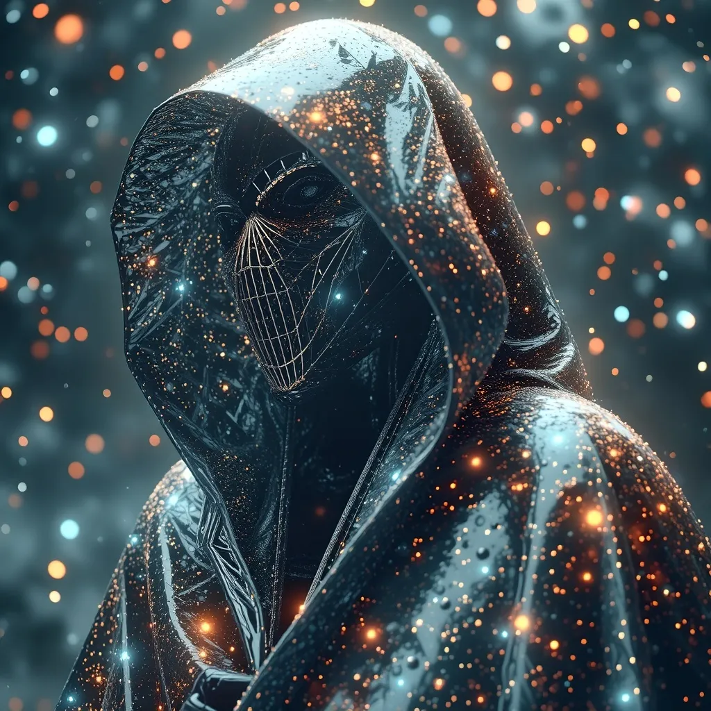 A magical figure a star cloak. on - Free AI Photo Generator - starryai