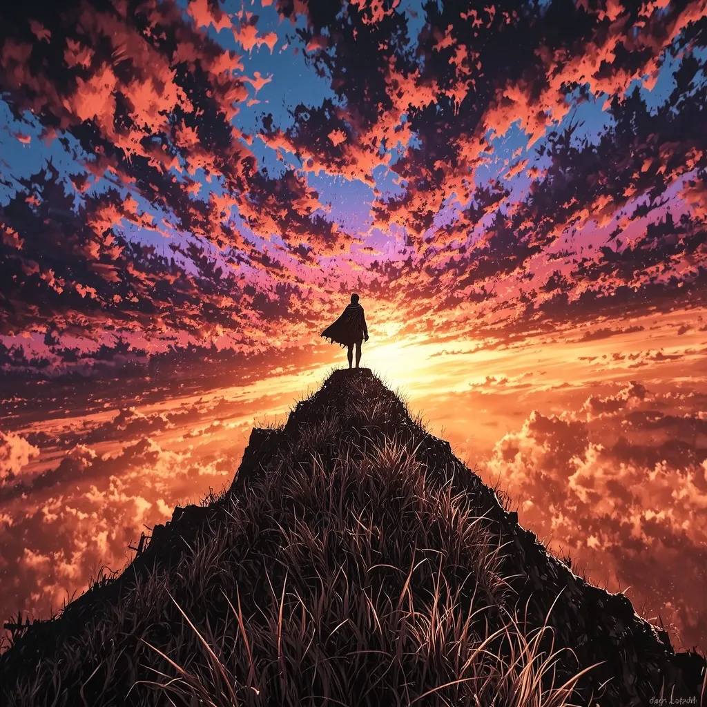 epic landscape at sunset, a vast - Free AI Photo Generator - starryai