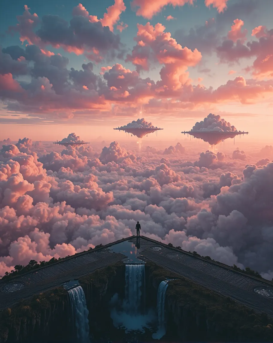 A surreal scene where horizon a - Free AI Photo Generator - starryai