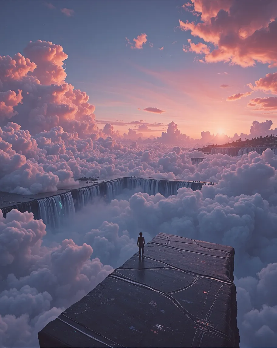 A surreal scene where horizon a - Free AI Photo Generator - starryai
