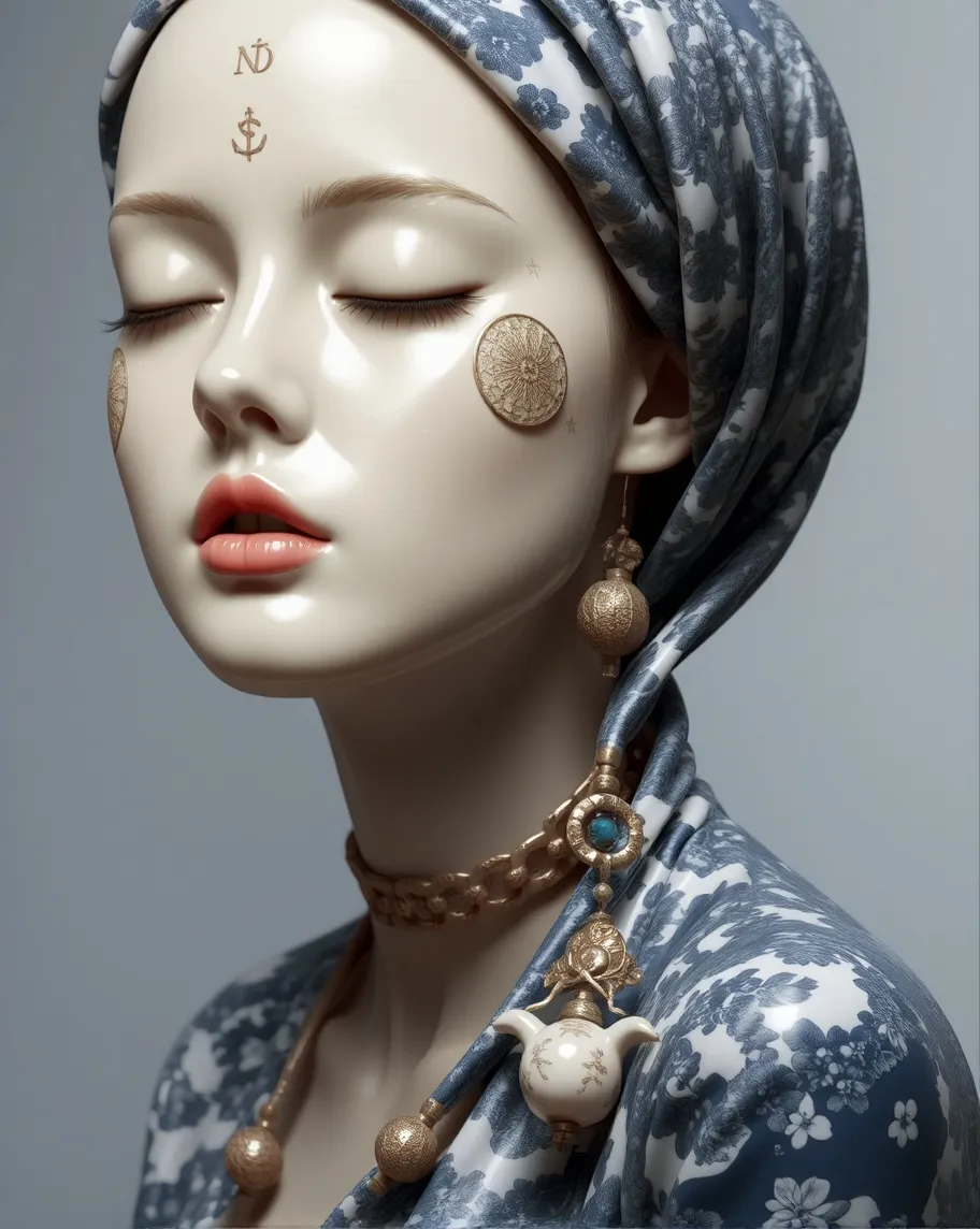 A close up a beautiful young are - Free AI Photo Generator - starryai