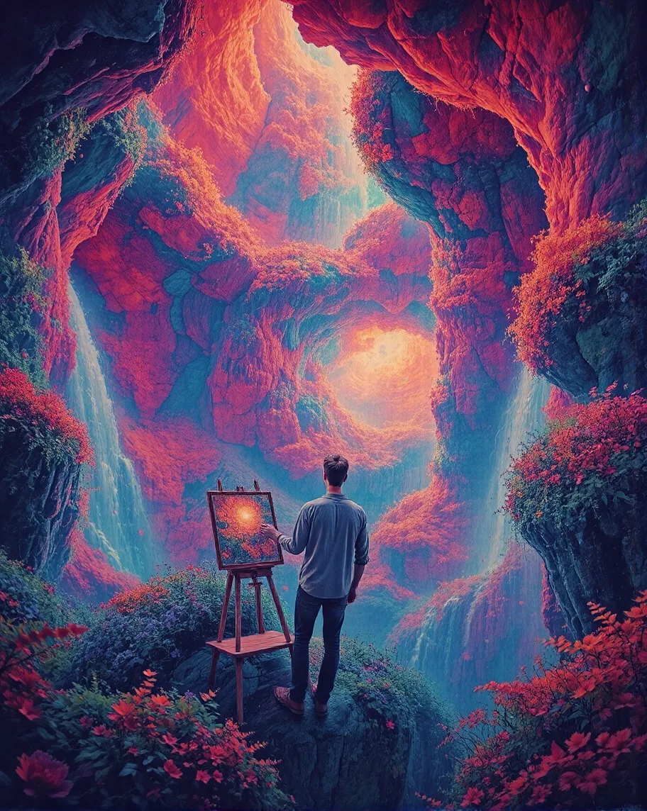A dreamlike world where artist’s - Free AI Photo Generator - starryai