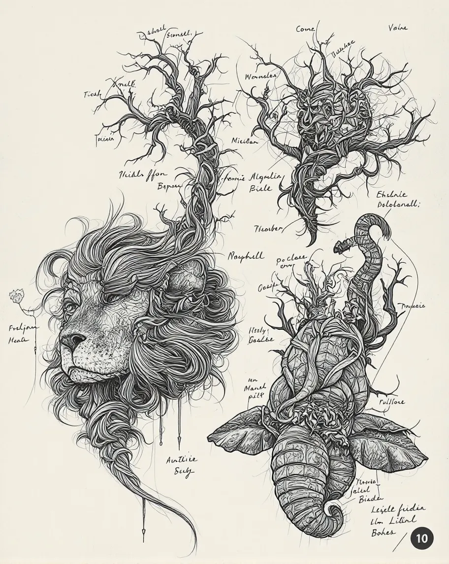 Precise anatomical sketches like - Free AI Photo Generator - starryai
