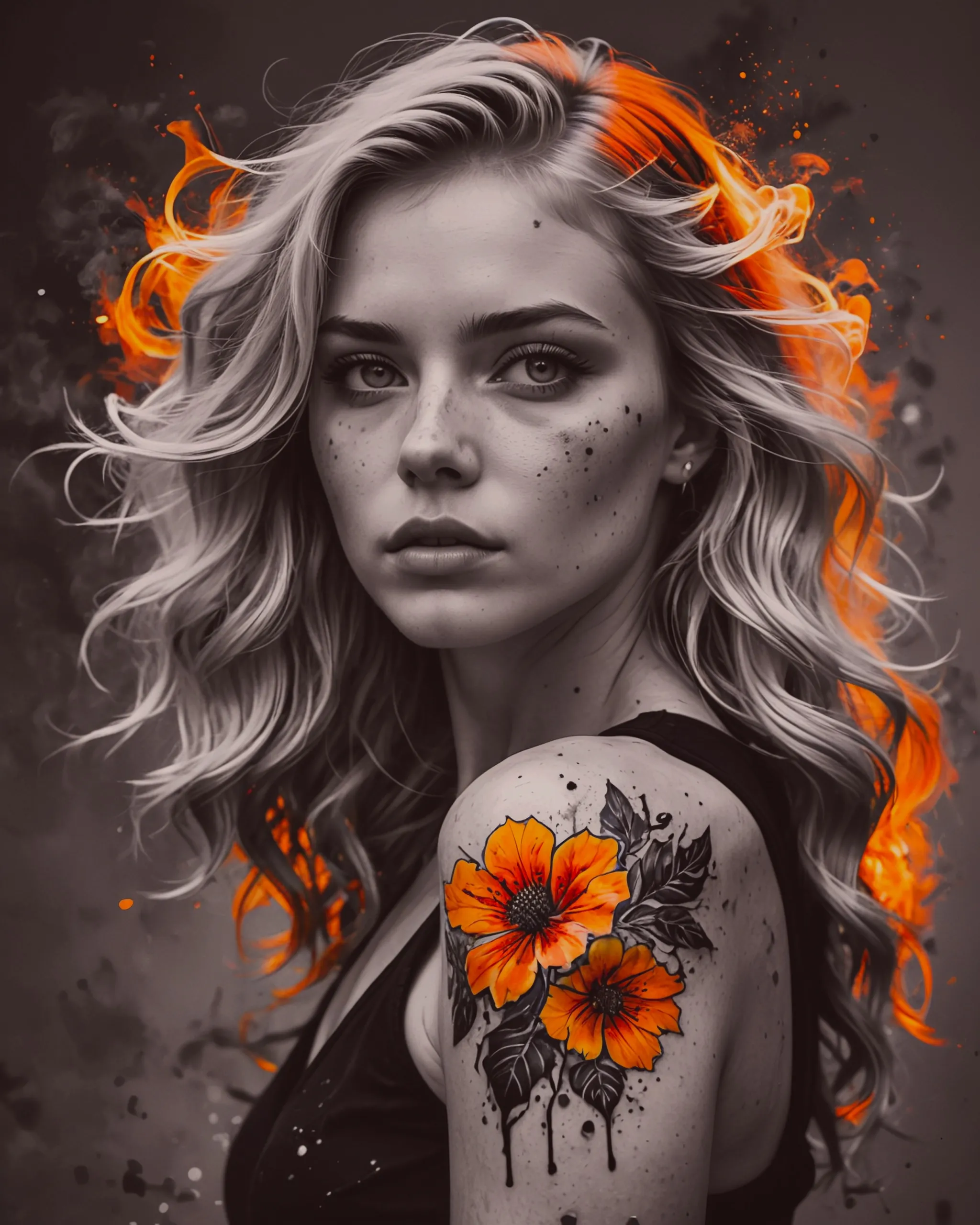 Digital art portrait a young she - Free AI Photo Generator - starryai