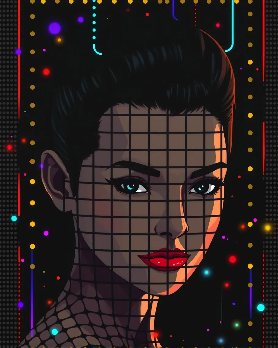 Digital art piece that features a a - AI Photo Generator - starryai