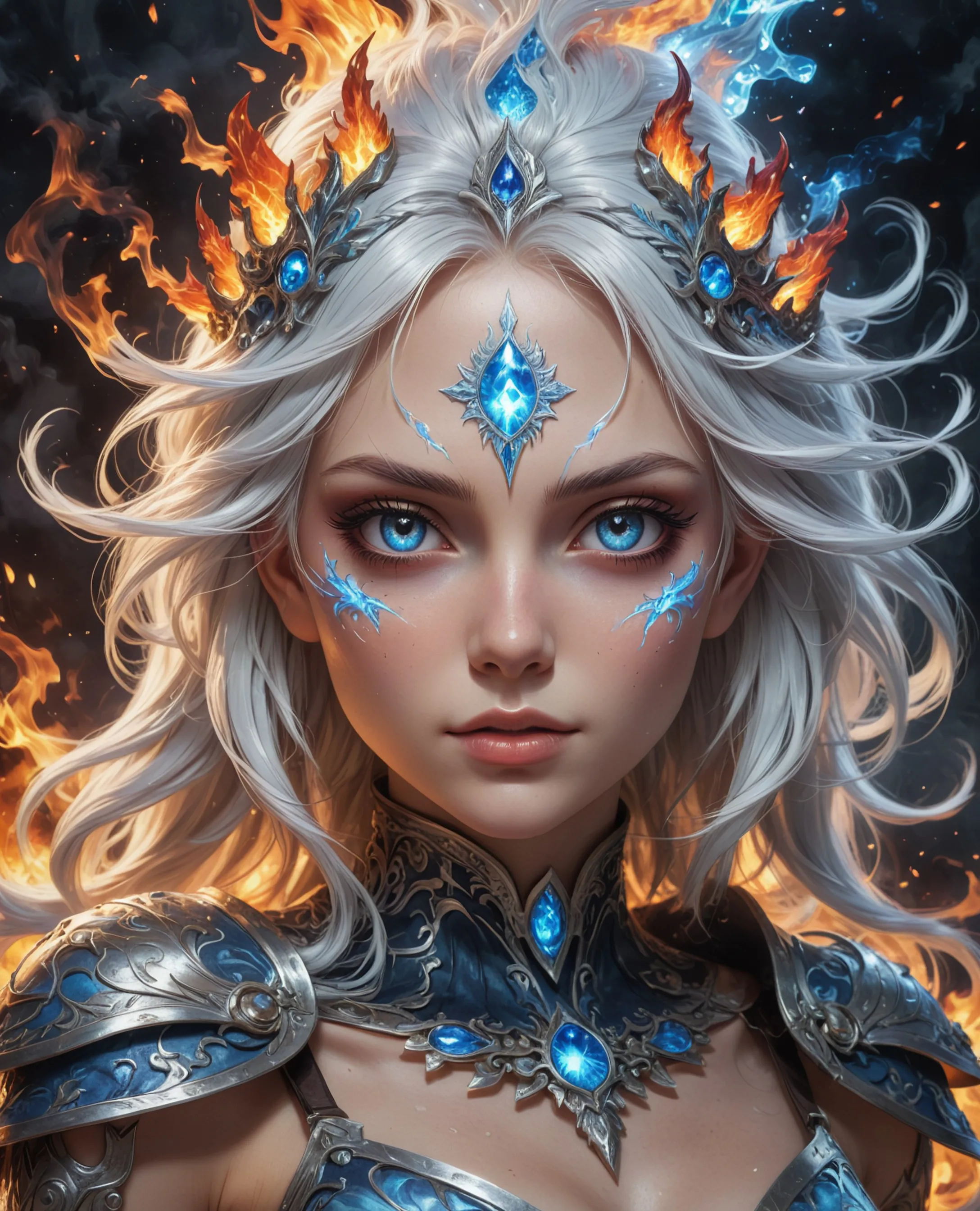 “A striking fantasy portrait a on - Free AI Photo Generator - starryai