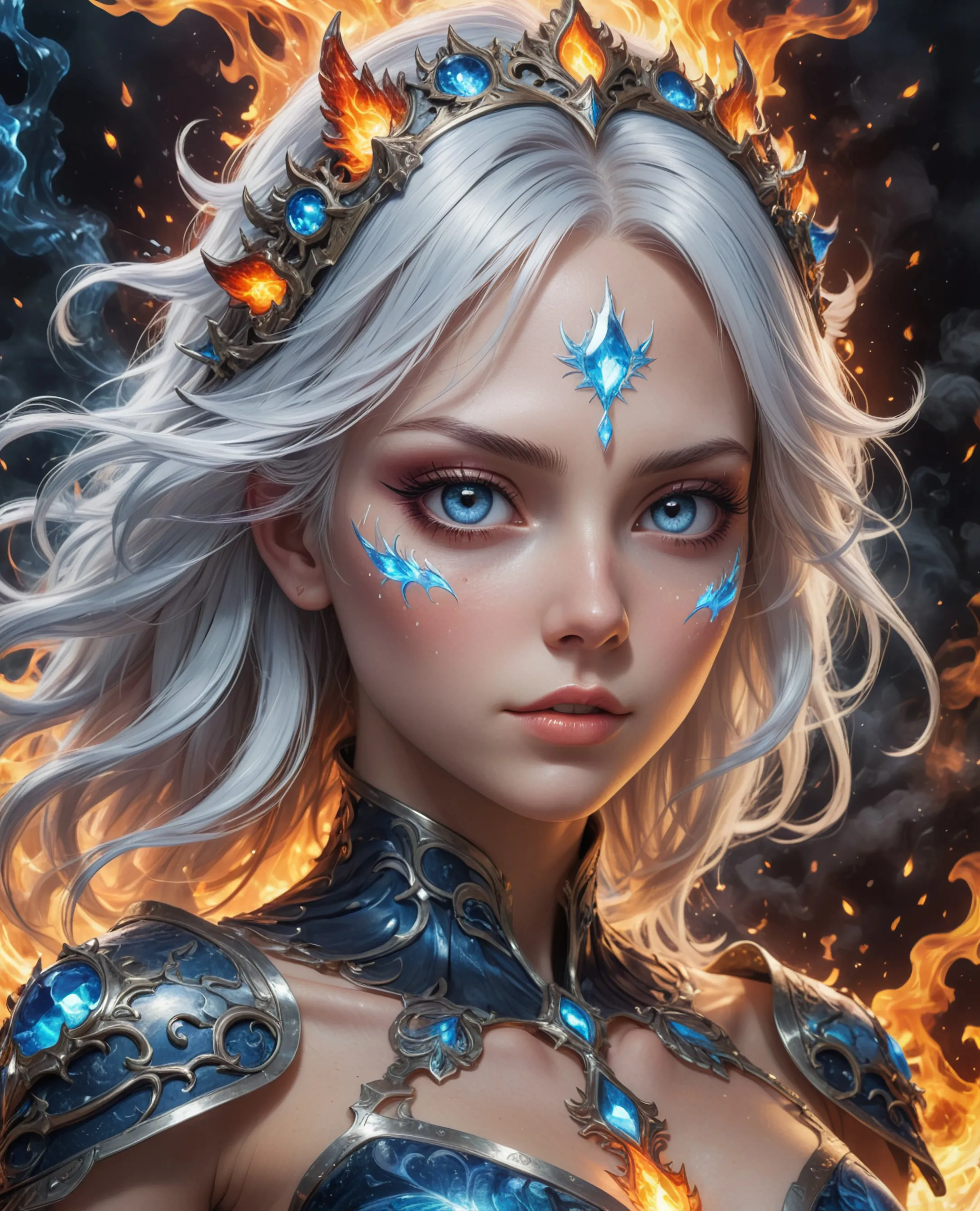 “A striking fantasy portrait a on - Free AI Photo Generator - starryai