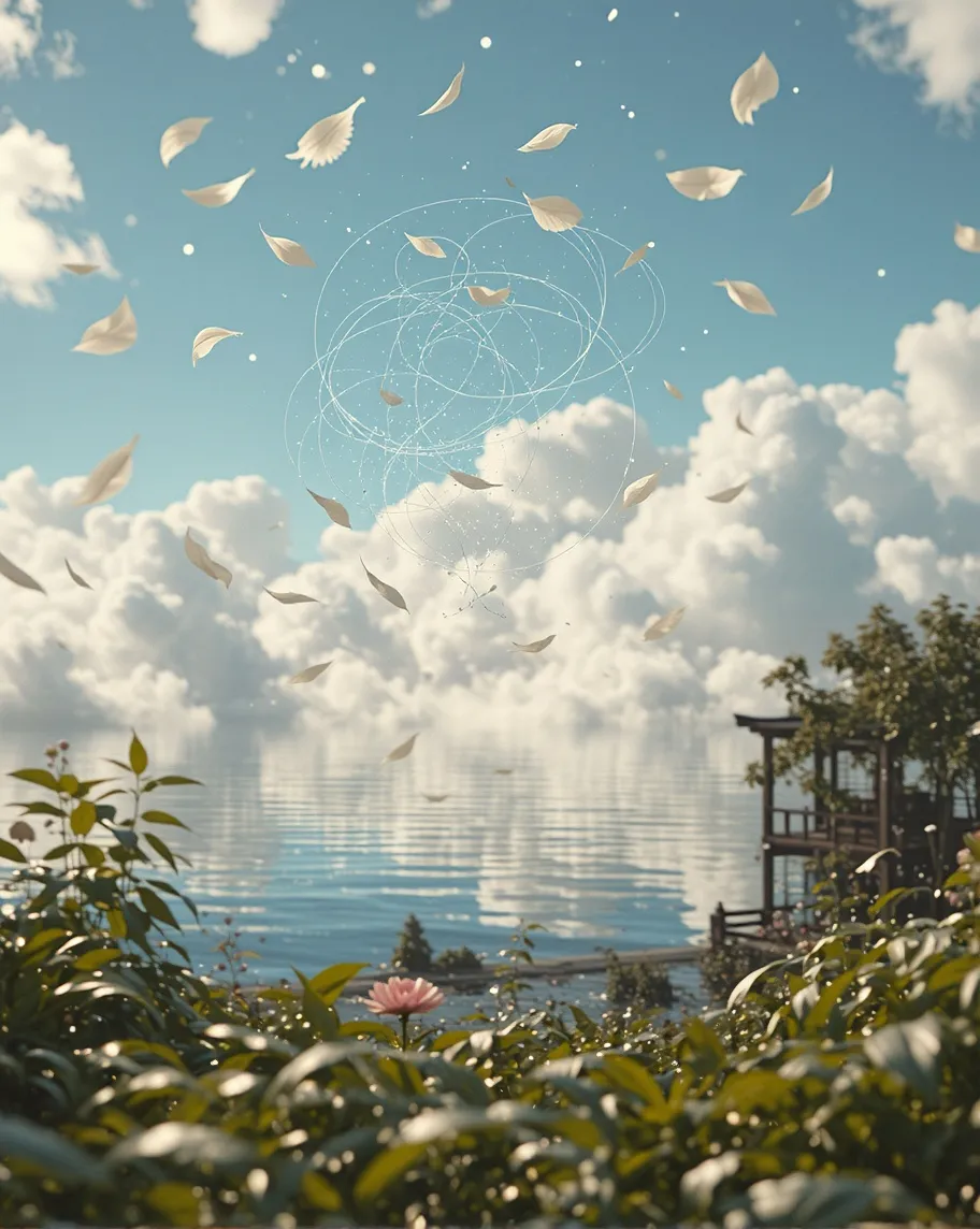 A dreamy, Zen-like scene where - Free AI Photo Generator - starryai