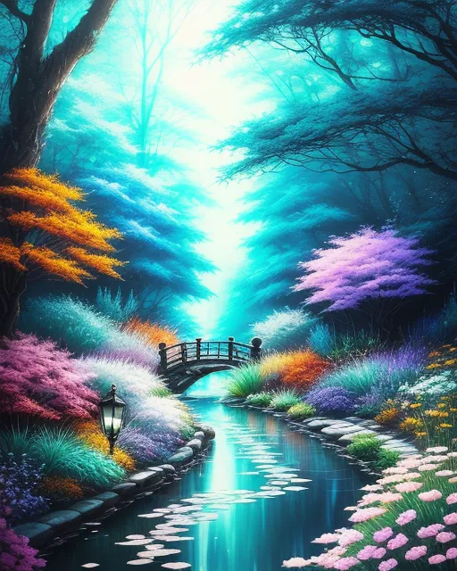 A dreamy, Zen-like scene where - Free AI Photo Generator - starryai
