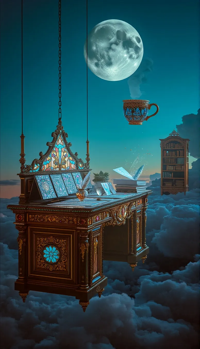 hanging inspiration station - Free AI Photo Generator - starryai