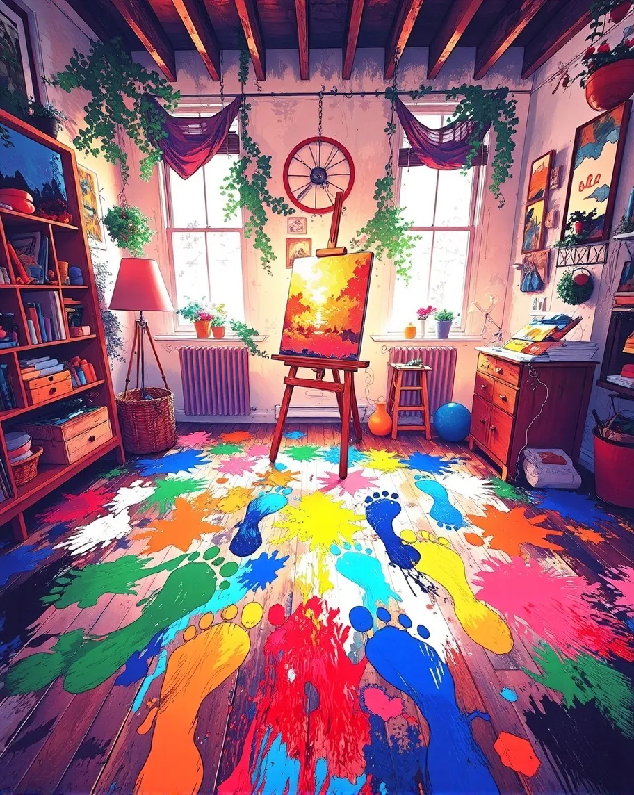 A whimsical art studio where made - Free AI Photo Generator - starryai