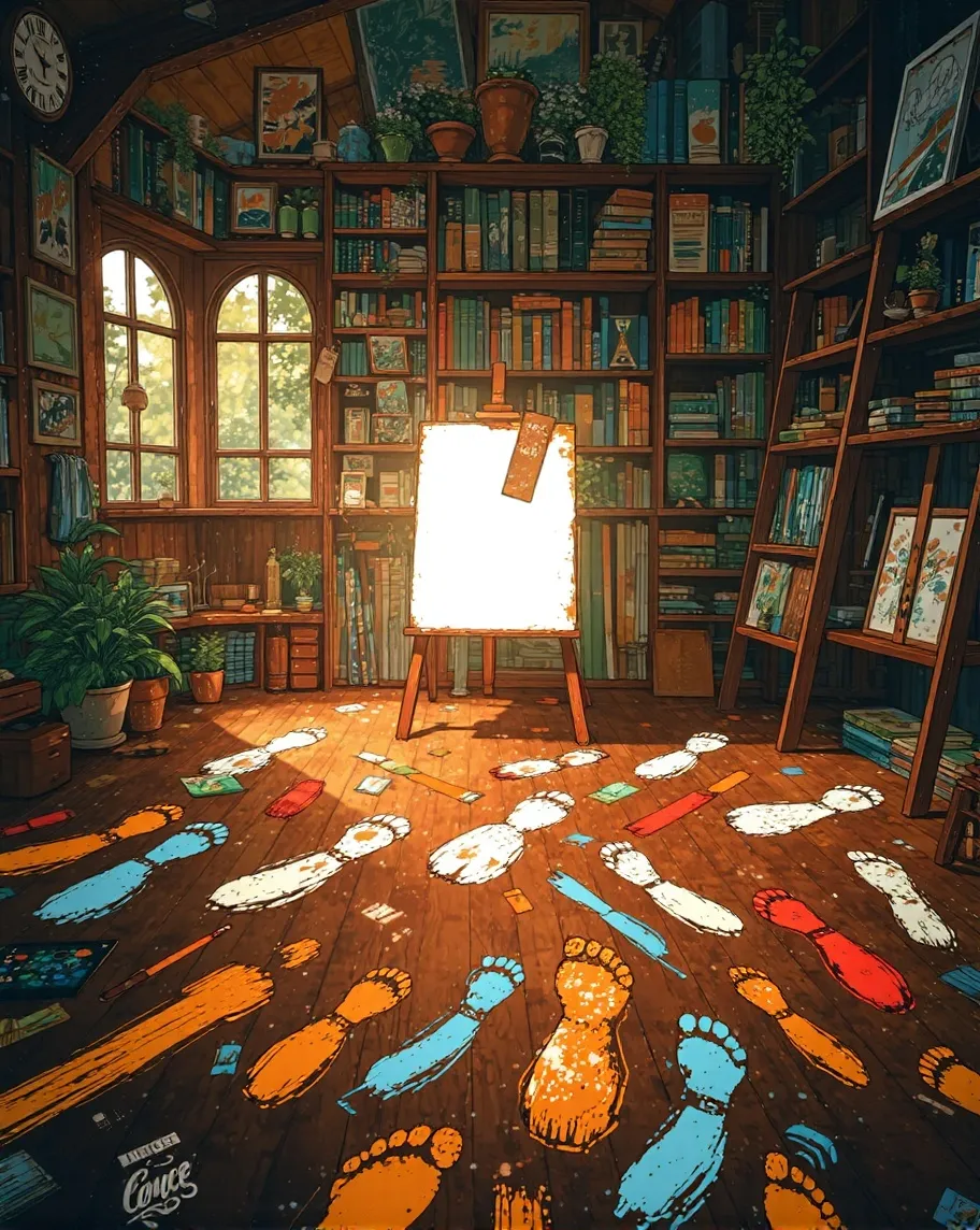 A whimsical art studio where made - Free AI Photo Generator - starryai