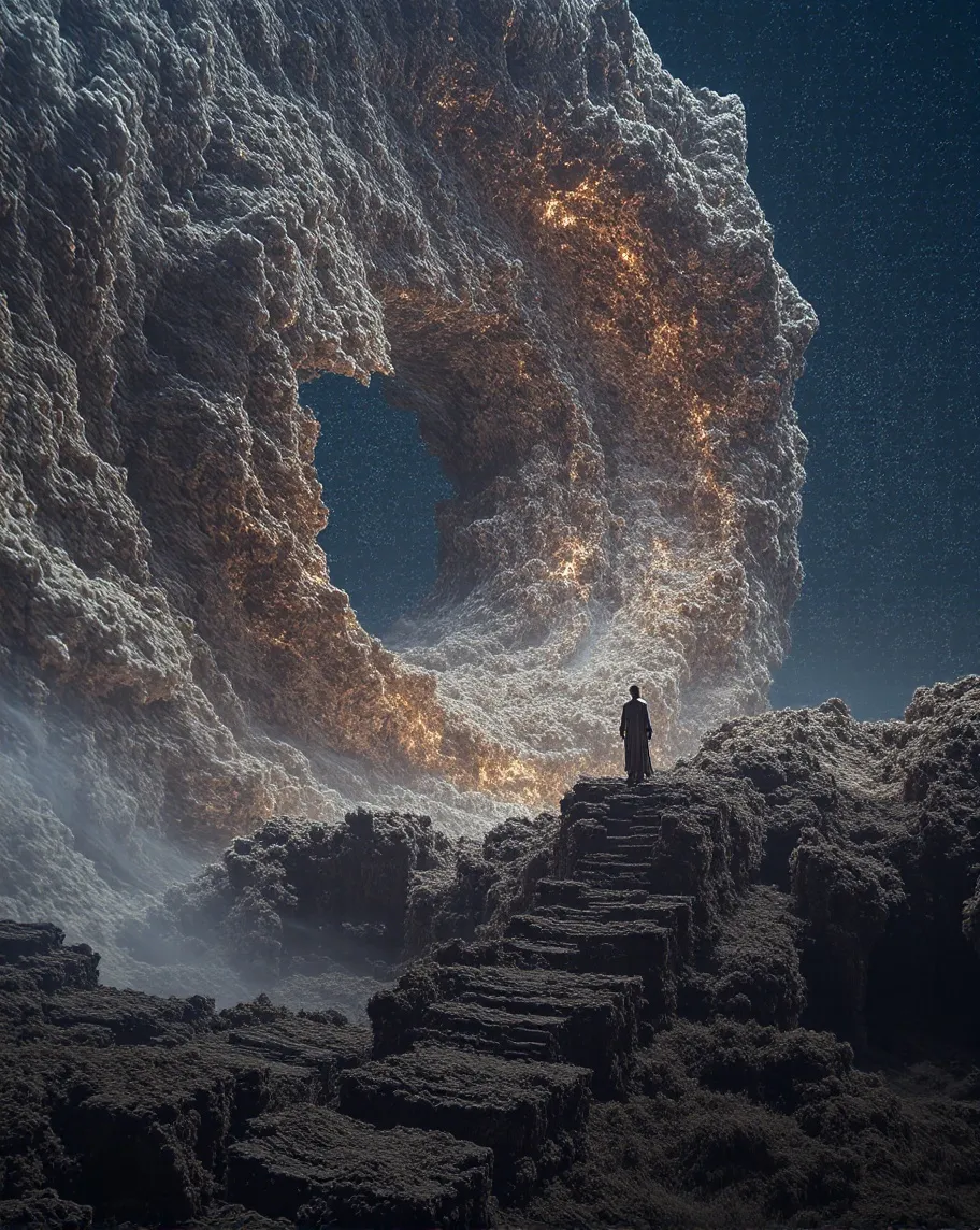 A cosmic god seeding life on - Free AI Photo Generator - starryai
