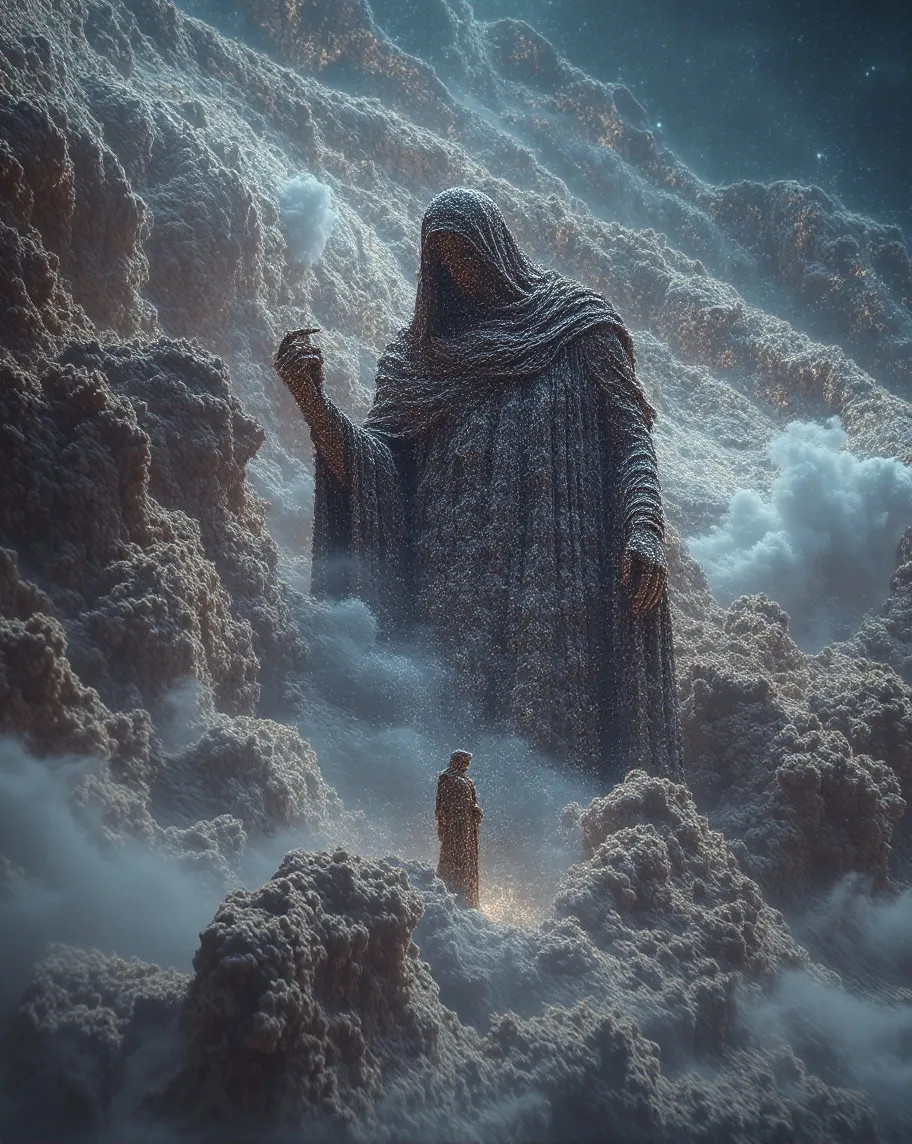 A cosmic god seeding life on - Free AI Photo Generator - starryai