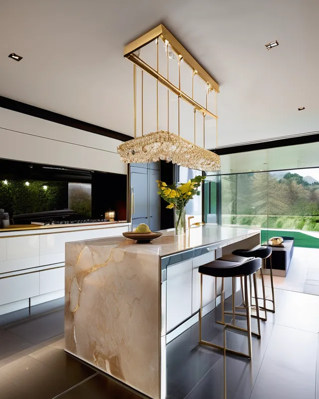 Create a stunning, kitchen design - Free AI Photo Generator - starryai