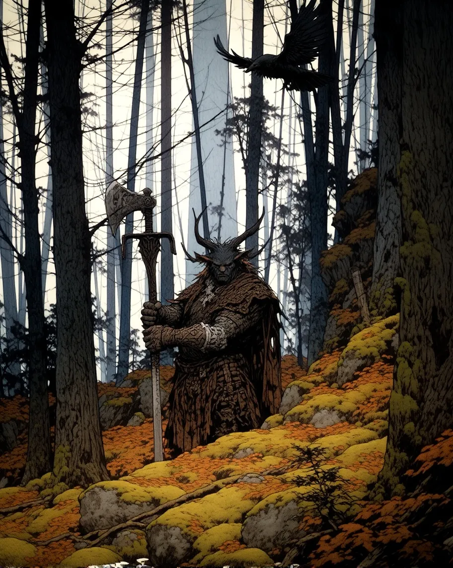 Orc Tree A rusted armor wearing orc tree - Free AI Photo Generator - starryai