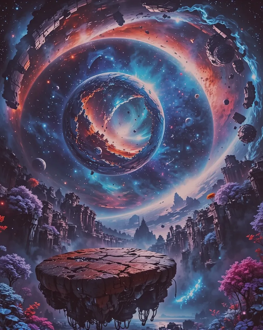 A circle space station that space - Free AI Photo Generator - starryai