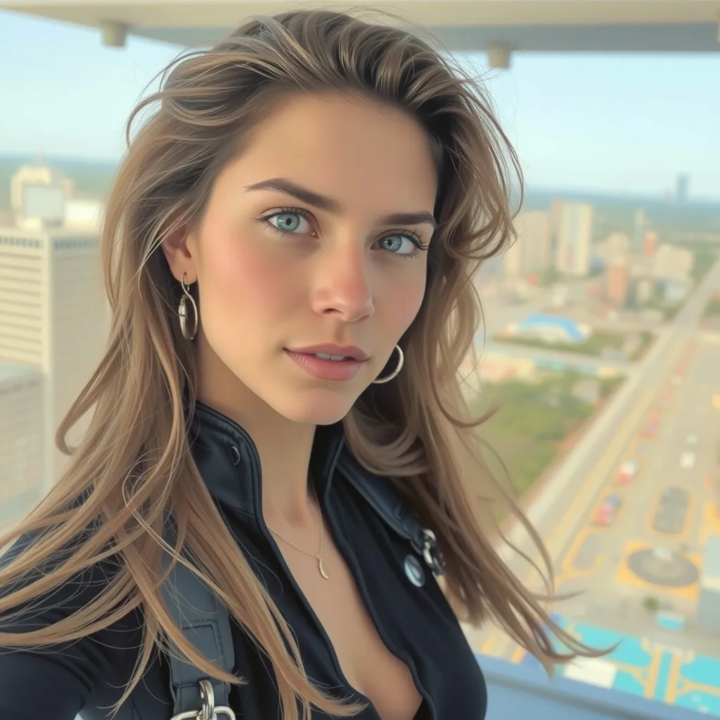 Beautiful Girl, long hair wearing - Free AI Photo Generator - starryai
