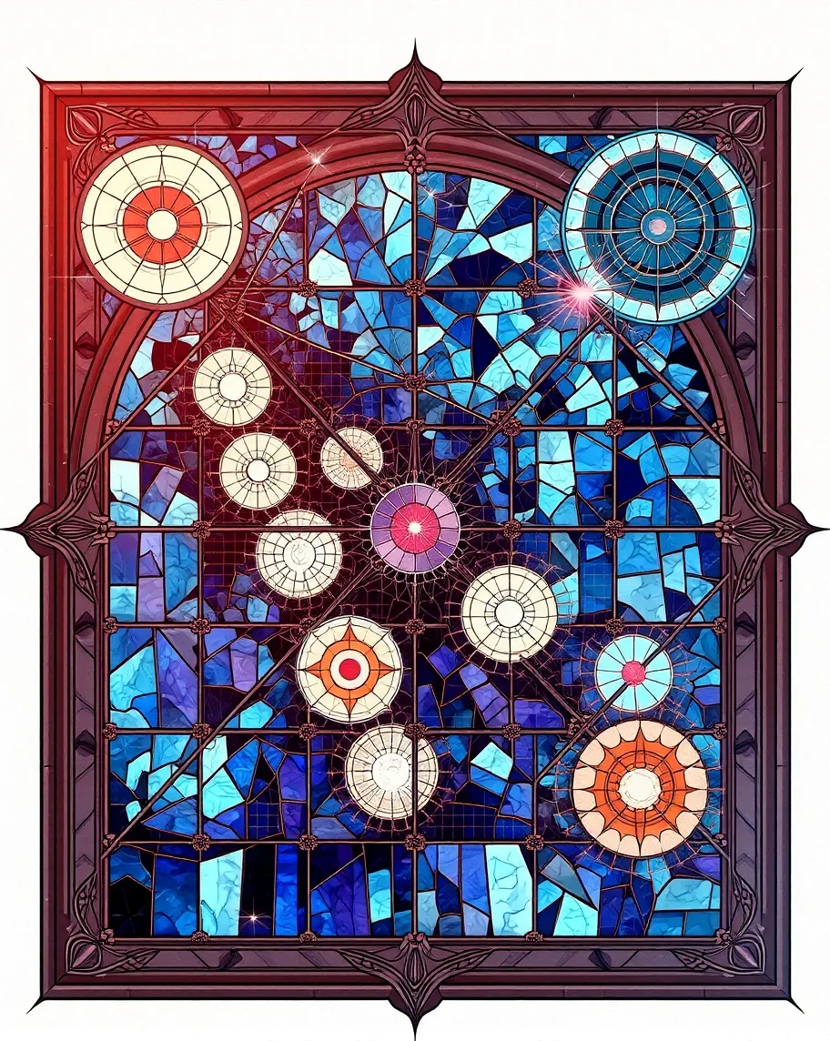 Neural network stained glass - Free AI Photo Generator - starryai