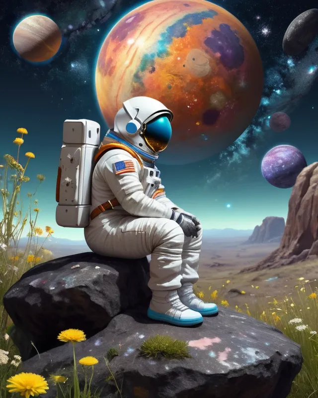 Space delusions - Free AI Photo Generator - starryai